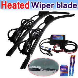 Heated wiper blades